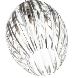 Rackhams Modern Designer Easy Fit Pendant Shade with Beautiful Clear Acrylic Curved Rods - thumbnail 2