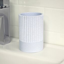Rackhams Tranquil Pale Blue Resin Freestanding Tumbler - thumbnail 1