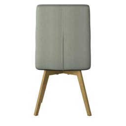Rackhams Athens dining chair in taupe fabric - Grey - thumbnail 4