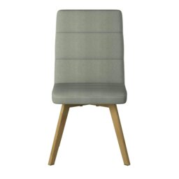 Rackhams Athens dining chair in taupe fabric - Grey - thumbnail 2
