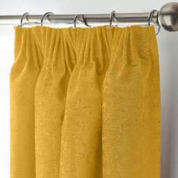 Rackhams Chenille Blackout Pencil Pleat Top Curtains - 168cm width x 137cm drop - thumbnail 2