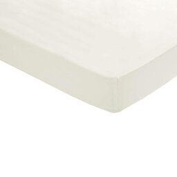 Rackhams 200 Thread Count Egyptian Cotton Ultra Deep Fitted Sheet - Ivory - Ivory - Kingsize - 100% Egyptian Cotton - thumbnail 3