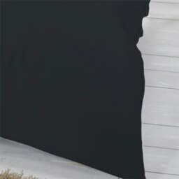 "Rackhams Egyptian Cotton 12"" Fitted Sheet 200 Thread Count - Black - Black - Single - 12"" Fitted Sheet" - thumbnail 4