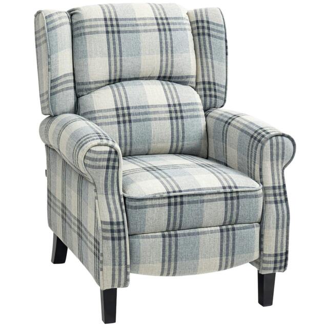 Rackhams 160° Reclining Armchair, with Footrest - Grey