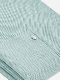 Rackhams Baby Girls Wool Knit Blanket in Green - Green - One size - thumbnail 2