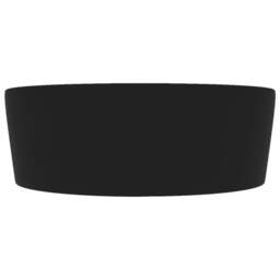 Rackhams Luxury Wash Basin with Overflow Matt Black 36x13 cm Ceramic - thumbnail 4