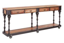 Rackhams New Foundry 4 Drawers Console Table - thumbnail 2