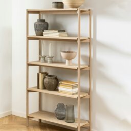 Rackhams Braidwood Bookcase with 4 Shelves in White - 1 - White - Wood - thumbnail 5