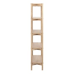 Rackhams Braidwood Bookcase with 4 Shelves in White - 1 - White - Wood - thumbnail 3