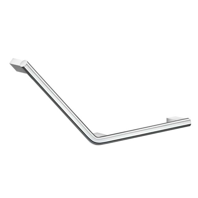 Rackhams V Shape Left Angled Elbow Grab Bar 70cm Chromed Stainless Steel Safety Hand Rail for Elderly Disabled Mobility Aid - image 1