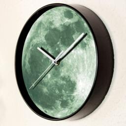 Rackhams WC2091 - Glow in Dark Moon Wall Clock - 25 cm / 9.8 in - thumbnail 3