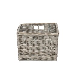 Rackhams Square Antique Wash Unlined Storage Basket - Small - thumbnail 2