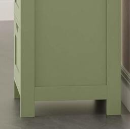 Rackhams Green Bathroom Floor Storage Cabinet – Freestanding Unit with 4 Drawers - thumbnail 5