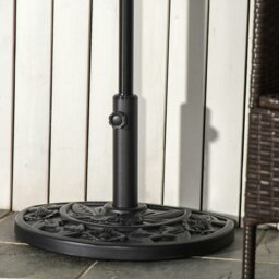 Rackhams 9kg Half Round Parasol Base Heavy Duty Weighted Umbrella Holder Stand