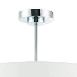 Rackhams Chic Chandelier Semi Flush Ceiling Light in Polished Chrome with Shade - thumbnail 4