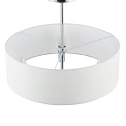 Rackhams Chic Chandelier Semi Flush Ceiling Light in Polished Chrome with Shade - thumbnail 3