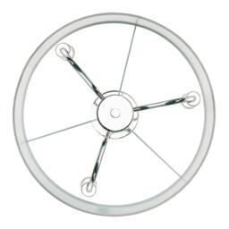 Rackhams Chic Chandelier Semi Flush Ceiling Light in Polished Chrome with Shade - thumbnail 5