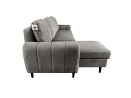 Rackhams Sienna 3 Seater Right Hand Facing Storage Sofa Bed in Grey, Silver or Beige - Beige