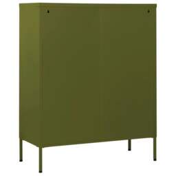 Rackhams Chest of Drawers Olive Green 80x35x101.5 cm Steel - thumbnail 5