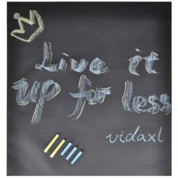 Rackhams Wall Sticker Blackboard 0.6 x 2 m 2 Rolls with Chalks - thumbnail 6