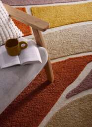 Rackhams Strata Soft Touch Deep Pile - Terra Rug - 200X290 cm - thumbnail 3