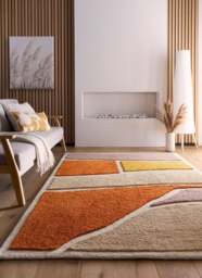 Rackhams Strata Soft Touch Deep Pile - Terra Rug - 200X290 cm - thumbnail 4