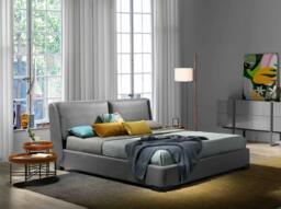 Rackhams Round Coffee Table in Leatherette, Walnut and Black Steel 2058 - thumbnail 4