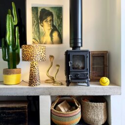 Rackhams Handmade Velvet Portable lamps in Luxe Leopard - Maxi - 112cm Height - Rechargeable LED Bulb - thumbnail 6