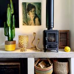 Rackhams Handmade Velvet Portable lamps in Luxe Leopard - Maxi - 112cm Height - Rechargeable LED Bulb - thumbnail 5