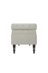Rackhams Tufted Flip Top Storage Bench with Side Arms Beige - Beige - thumbnail 6