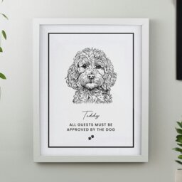 Rackhams Personalised Dog Breed White Framed Print - thumbnail 4