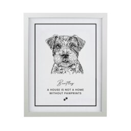 Rackhams Personalised Dog Breed White Framed Print - thumbnail 1