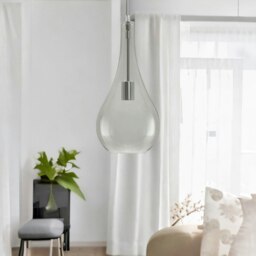 Rackhams Teardrop Smoked Light Shade Ceiling Pendant Grey - thumbnail 3