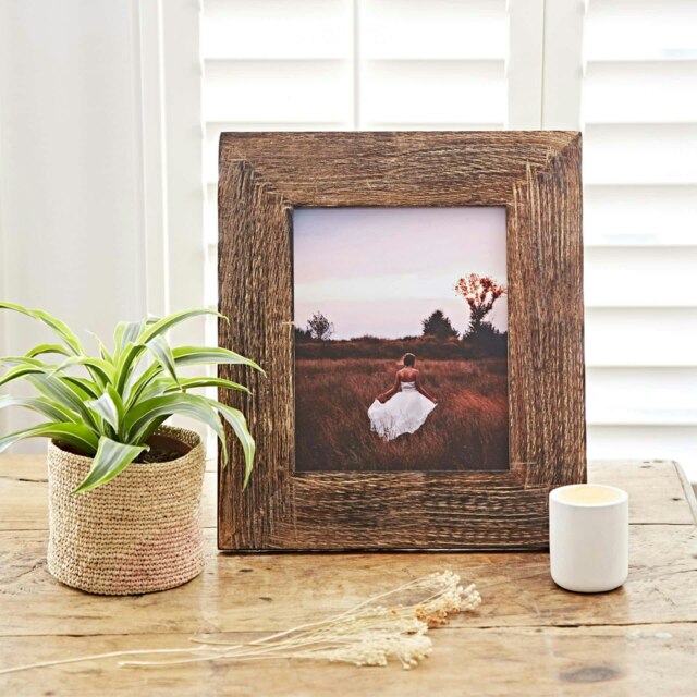 "Rackhams Natural Mango Wood Photo Frame - 10"" x 8""" - image 1