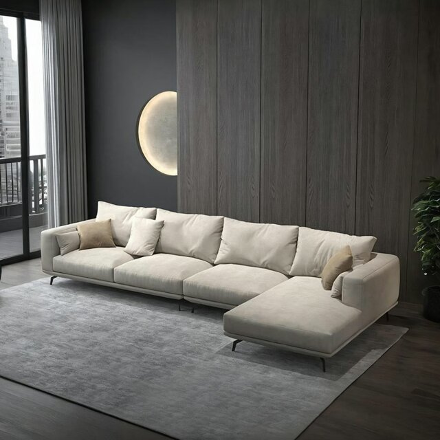 Rackhams NR23 Four Seater Corner Sofa, Leathaire - Four Seater Corner 320cm - Right Hand Facing - image 1