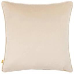 Rackhams Piping Detail Velvet Earthen Pots Cushion Cover - Natural - 43cm x 43cm - Natural - 100% Polyester - thumbnail 2