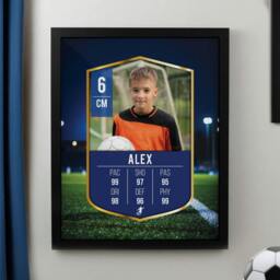 Rackhams Personalised Photo Upload Framed Football Print - Black - thumbnail 2