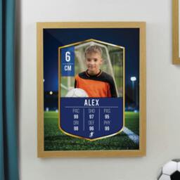 Rackhams Personalised Photo Upload Framed Football Print - Black - thumbnail 6