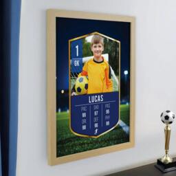 Rackhams Personalised Photo Upload Framed Football Print - Black - thumbnail 3