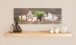 Rackhams Home LED Printed Canvas Wall Art - Beige - thumbnail 2