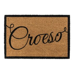 Rackhams Eco-Friendly Latex Backed Coir Entrance Doormat, 40x60cm - Croeso - 40x60cm - 1 - thumbnail 2