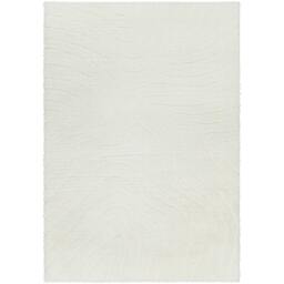 Rackhams Nomadic-Shaggy Ivory Modern Graphic Soft Plush Pile Rug - 200 x 275 cm - thumbnail 2