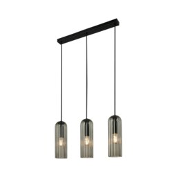 Rackhams Miella 3-Rail - Pendant - Smoked - 1 - thumbnail 1
