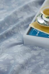 Rackhams Magnolia Jasper Super King Duvet Cover Bedding Set - Light Blue - Super King - thumbnail 2