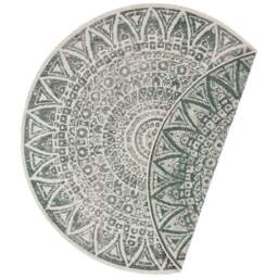 Rackhams Indoor - Outdoor Round Lilja Vintage Green Rug - Ø 100 cm - thumbnail 1