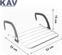 Rackhams Foldable Indoor Cloth Airer Drying Radiator Bath Rack 5 Bars with Waterproof Adjustable Arms Space-Saving Drying Rack, Indoor Outdoor Towel Holder - PACK OF 3 - thumbnail 4