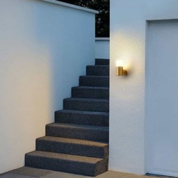 Rackhams 3 Watt LED Brass Outdoor Wall Light - thumbnail 3