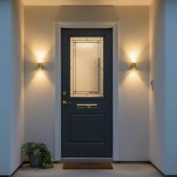 Rackhams 3 Watt LED Brass Outdoor Wall Light - thumbnail 4