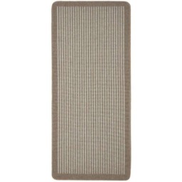Rackhams Washable Striped Beige Mat and Runner - 67X100 cm - thumbnail 4