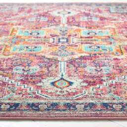Rackhams Granada Multicolour Vintage Rug - Ruby - 200X290 cm - thumbnail 2